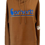 Carhartt New Size Small Brown Hoodie TENCEL™ Series Loose Fit Graphic Sweatshirt Photo 0