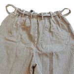 Lilka pinstripe wide leg casual pants with elastic waist Blue Size XS Photo 2