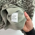 American Eagle  AE Turtleneck Cropped Cheetah Sweater Green size Small Photo 4