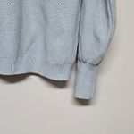 LUNYA Cozy Organic Cotton Blend Pocket Henley Sweater Women's L/XL Baby Blue Size undefined Photo 2