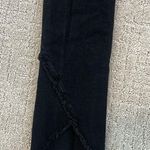 MAC jeans slim kick fringe crop ankle pant black denim fringe distress SZ 27 Photo 7