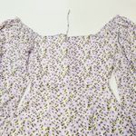 MORE TO COME Shelly Puff Sleeve Dress in Lavender Floral XS Purple Photo 6
