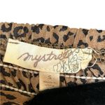 Mystree  Women’s Leopard Midi Brown Black‎ Dress Smocked Top Size Small Photo 4