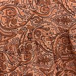 Lucky Brand  Rust Orange Paisley Babydoll Dress M Boho Flowy Tiered Photo 10