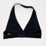 Free People Intimately Black Storm Halter Bralette Size Medium Photo 3