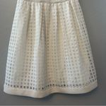 Dress Barn  white sleeveless check windowpane lace style sundress size 6 Photo 13