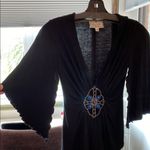 Black Beaded Women's Top cut Photo 3