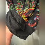 Desigual Charm in Bloom:  Black Floral Print Midi Skirt | Size S Photo 3