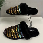 Torrid Multi-Colored Fur Trim Slipper - New - Size 7WW Photo 0