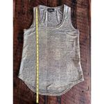 Sam Edelman  Shimmery Gold and Black Hi-Low round hem Top/Tank/Shirt/Blouse S Med Photo 9