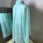 Charlotte Russe Green Button Down Shirt Relaxed Fit Photo 9