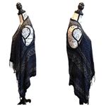 Miami Francesca Knit Sweater vest Navy Blue Size Medium NWT Tribal Festival Photo 2