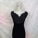 Calvin Klein  Velvet Black V Neck Dress with Lace Trim Size 2‎ NWT $129 Photo 14