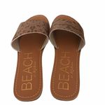 NWOT Beach by Matisse “CABANA” Leather Slides Brown Size 7 Photo 6
