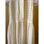 Sandro Paris Yellow Gingham Collar Sleeveless Mini Summer Dress Size 1 Small Photo 4