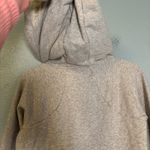 Athleta Womens French Terry Pique Athletic Hoodie Light Grey Sz XS Workout Gym Photo 7