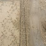 Maurice's Ivory Sheer Lace Open Front Cropped Kimono Cardigan size M Photo 2