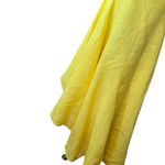 Rachel Comey Tipple One Shoulder Pleated Linen Asymmetrical Dress in Yellow SZ:8 Photo 2
