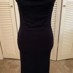 Vintage Stunning Gothic Black Cowl Neck/Back Dress with slits on the side Photo 6