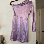 Maje One-Shoulder Lilac Dress Size US Small FR 36 Photo 6