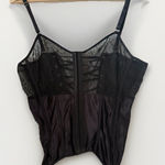 Acelandy Y2K Sheer Floral Lace Mesh Black Gothic Witchy Corset Size 2XL/3XL Photo 0