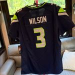 NFL NWT Seattle Seahawks Women's Jersey - Navy and Lime size L Photo 1