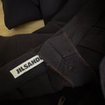 Jil Sander Wool Blend Trouser Pants Womens 28x30.5 Pleated Cuffed Career ALTERED Photo 7