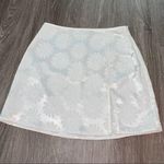 Cotton Candy LA White Flower Slit Mini Skirt Photo 1