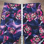 Athletic Works  Leggings Floral Abstract Blue Hot Pink Women’s Size Large Photo 2