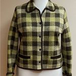 Source Unknown  Green and Black Plaid Blazer Photo 0