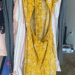 Forever 21 Yellow Flower Sun Dress Photo 3