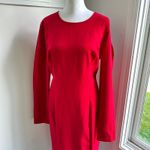 Black Halo NWT Covina Bonfire Red Single Cold Shoulder Sheath Dress Sz 14 XL Photo 2