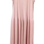 Everlane  Pink‎ The Rib Soft Knit Scoop Neck Sleeveless Midi Dress Large Photo 0