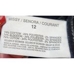 Bandolino Dark Navy Cropped Jeans with Decorative Stitching Women's Size 12 Photo 4