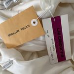 Liz Claiborne NOS Vtg 80s Sz 14 Cream Silk Blend Textured Pleated Waist Trousers Photo 8