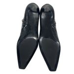 Mango  MNG Square Toe Kitten Heel Leather Boots Black Size 42/ US 10 Photo 10