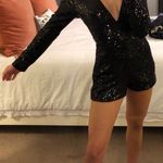 DO+BE NWT Black Sequins Romper  Photo 0