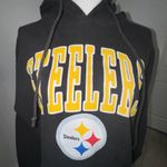 Vintage Steelers Hoodie Black Size L Photo 2