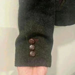 Boden Blazer Jacket Charcoal Gray Wool Short Double Breasted Size 6 US Photo 4