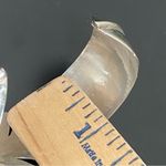 Vintage Navajo Signed Sterling Silver Turquoise Coral Feather Cuff Bracelet 34g. Photo 11