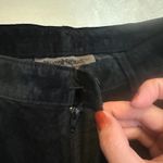 Vintage 90s Brandon Thomas Black Suede Straight Leg Pants Western Cowgirl Fall Size 8 Photo 7