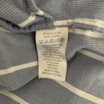 Everlane Womens Size 10 Multicolor Stripe Shirt Dress Stretch Tie Waist Photo 4