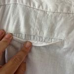 Style & Co Style n Co Sz 12 Linen Blend White Cropped Ankle Pants Hand Pockets Mid Rise Photo 4