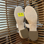 Cole Haan  Anica Lux Slingback Sandals Block Heel Nude Tan White NEW Size 10B Photo 5