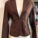 CAbi NWOT chocolate brown lined tie back blazer/jacket. Sz 6 Photo 0