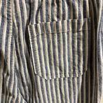 Natural Reflections Size Medium Linen Blend Striped Pants Photo 8