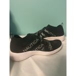 Nautica Crisscross Logo Straps Slip On Sneakers, Women's 9, "Patrika", Black Photo 4
