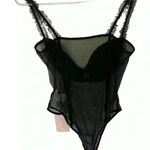 BAE Lace Detail Mesh Bustier Bodysuit‎ in black size L Size L Photo 2