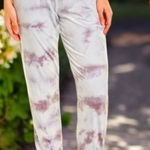 Donna Karan NEW  Sleep Joggers in Color Dusk Tiedye Comfy Cozy Holiday Gift M Photo 0