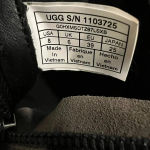 UGG  Aureo II Boots Womens 8 Gray Ankle Booties Leather Zip Round Toe winter shoe Photo 10